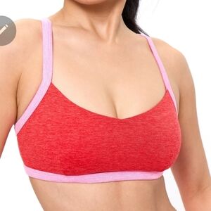 Dream Heather Contrast Sports Bra